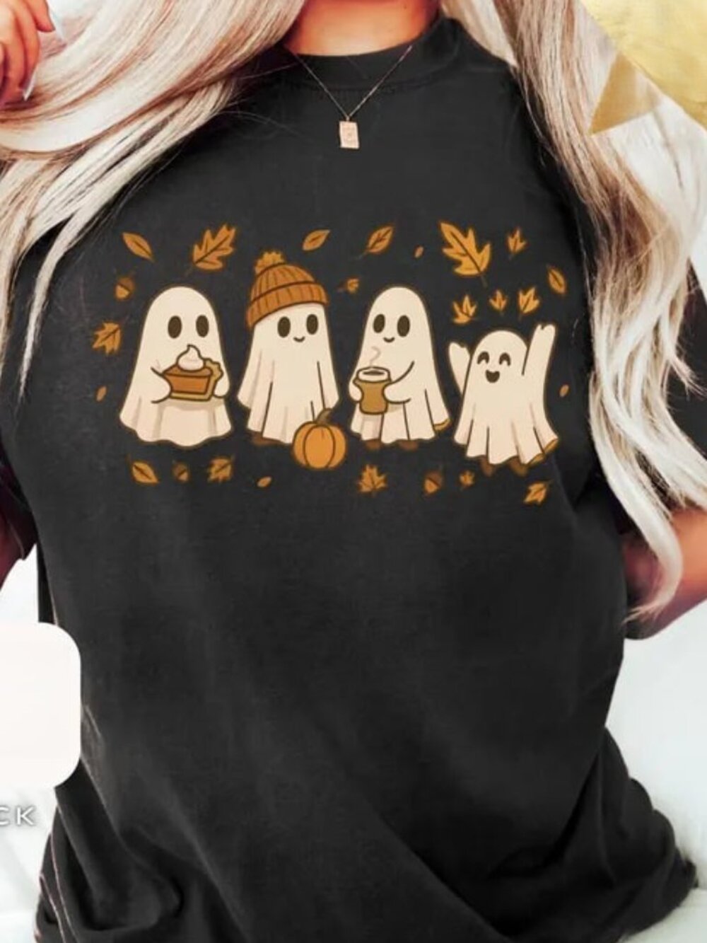 Fall Ghost Shirt, Cute Spooky Season Shirt, Pumpkin Autumn Tee